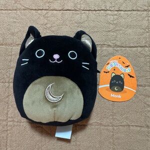 Squishmallows Black and Tan Cat Plush